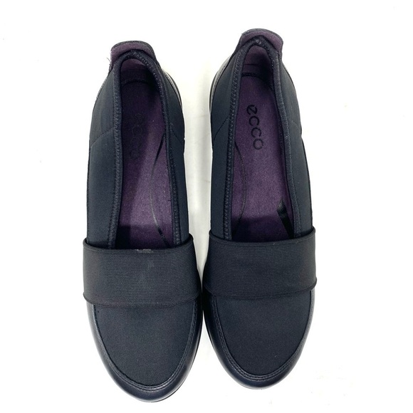 Ecco Bluma Slip on 230843 Black Leather ballet flats - Picture 6 of 7